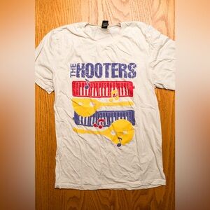 Hooters band t-shirt.